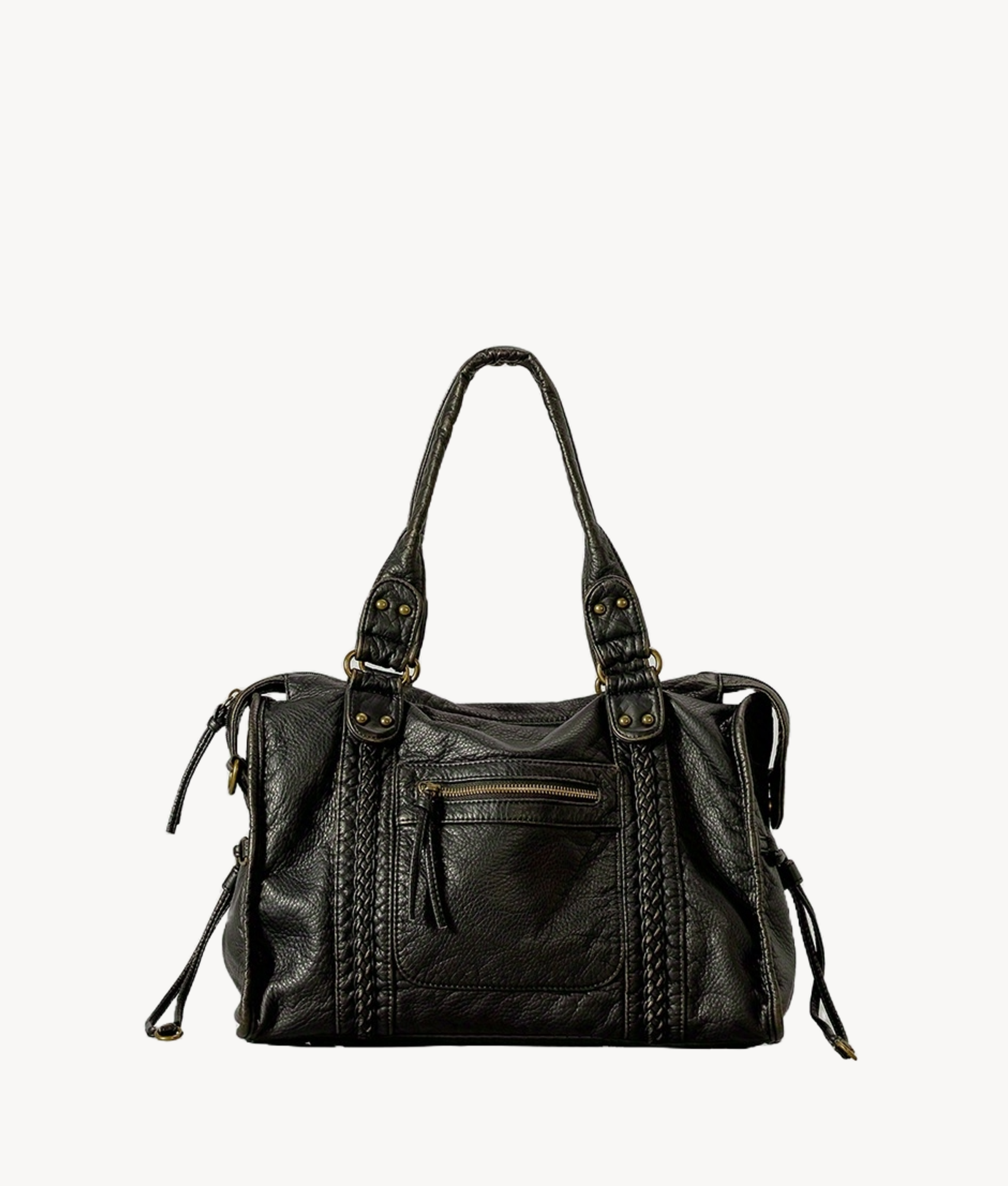 Sac fourre-tout noir vintage